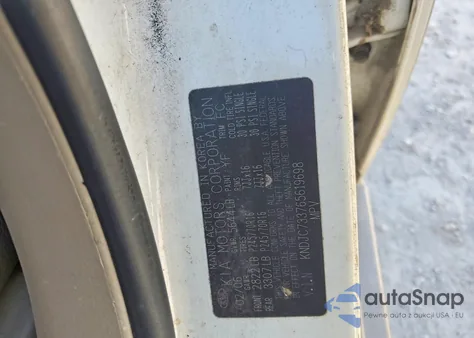 2006 Kia Sorento Ex z USA, uszkodzony, nr VIN KNDJC733765619698